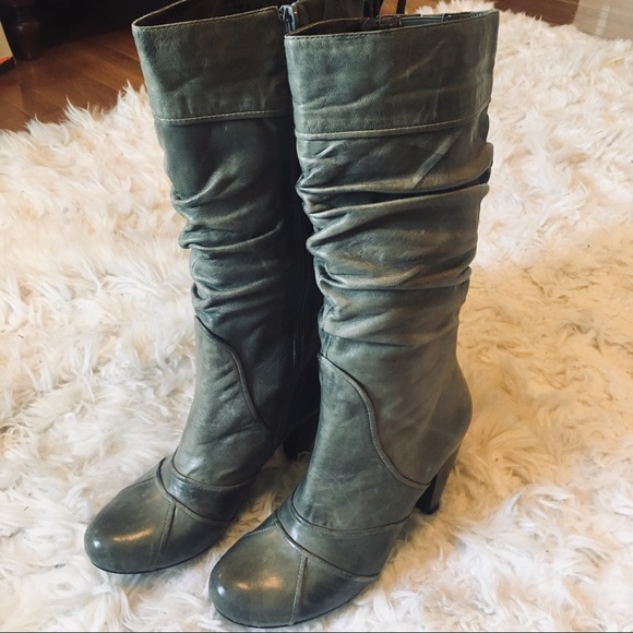 Miz Mooz Sunrise Mid Calf Leather Boots 2.5” heel Womens 8 - Picture 2 of 12